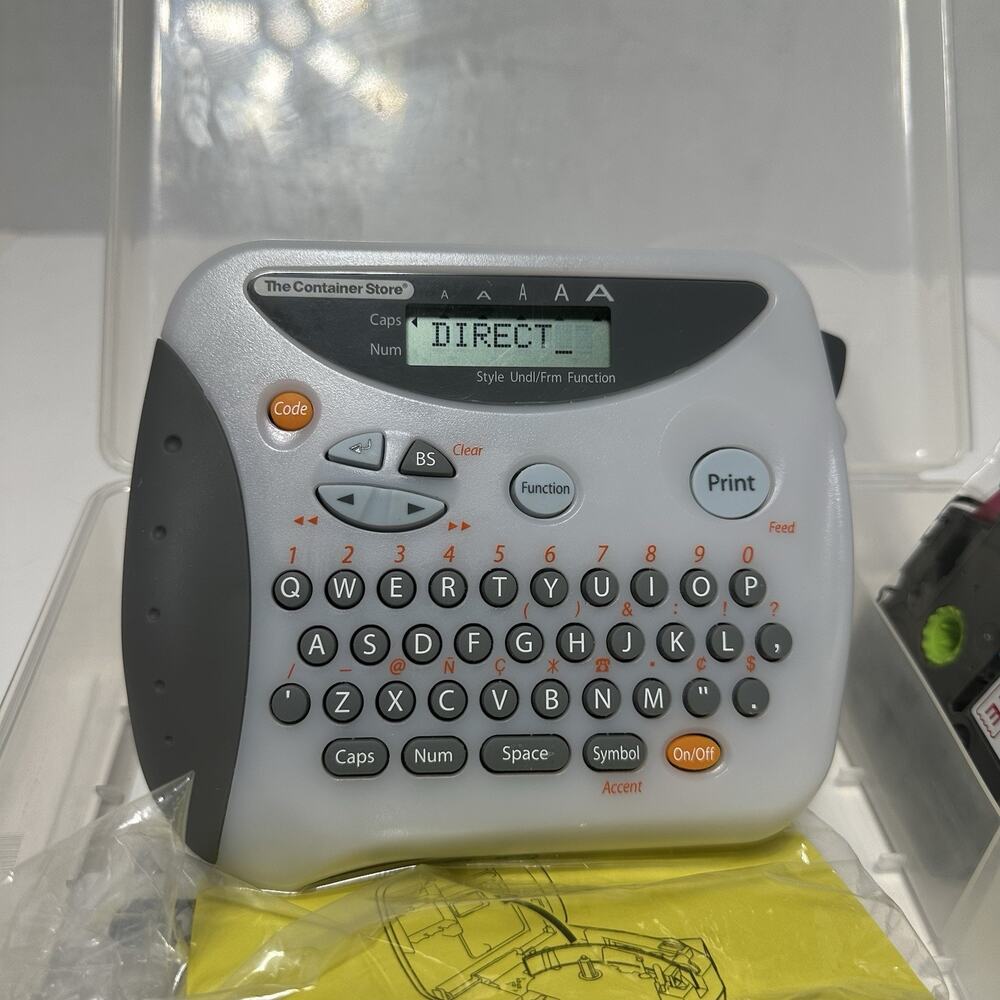Label Maker W/ 2 Cases Of Ink And The Box - The Container Store Works Excellent